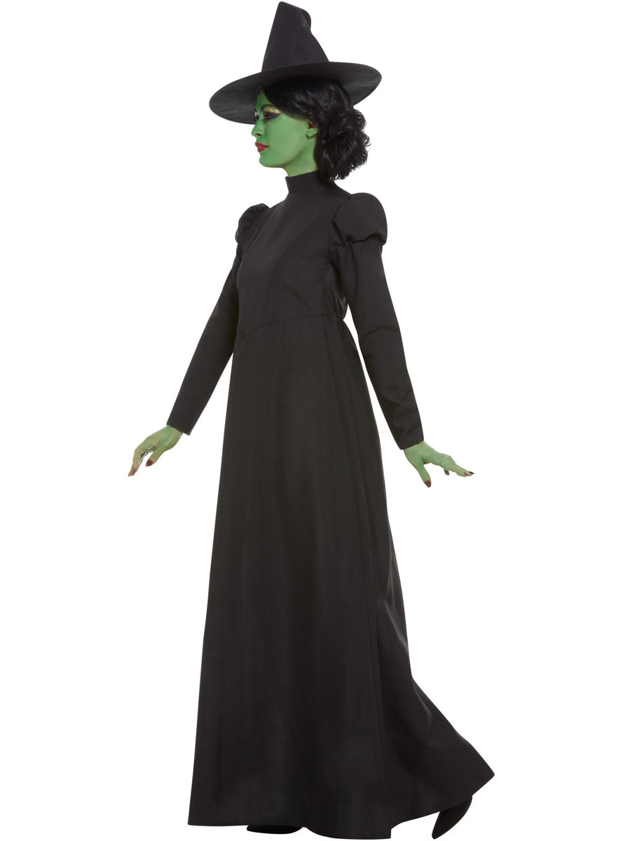 Womens Black Wicked Witch of the West Halloween Costume - Side Image