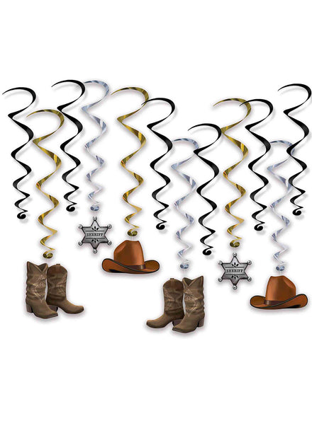 Hanging Wild West Whirl Decorations - Main Image
