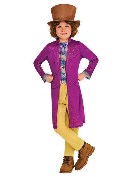 Boys Classic Willy Wonka Charlie And The Chocolate Factory Costume - Main Image