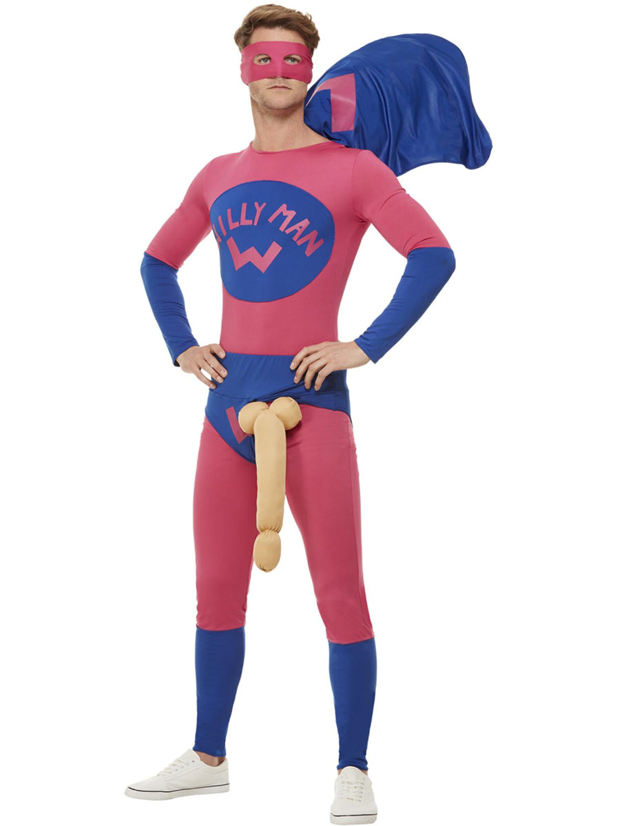 mens funny will superhero costume - Main image