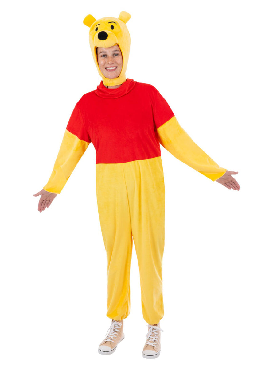 Winnie the Pooh Deluxe Adults Costume Onesie - Alternative Image 1