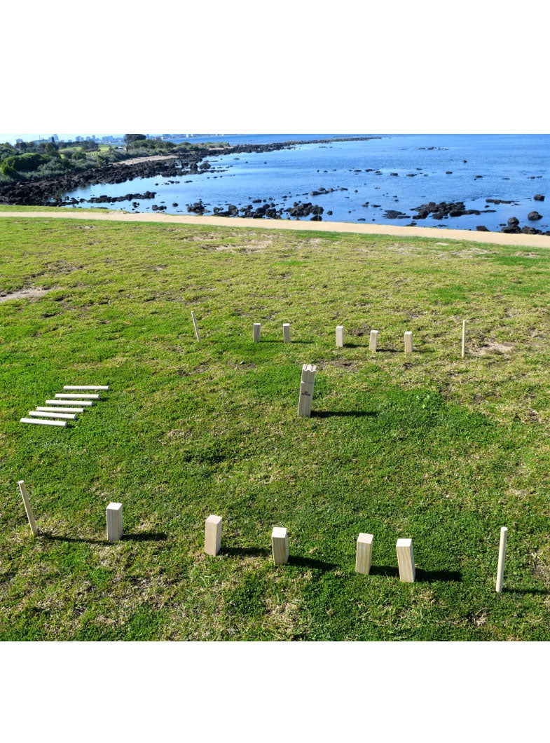 Wooden Kubb Outdoor Lawn Game - Lifestyle Image 3