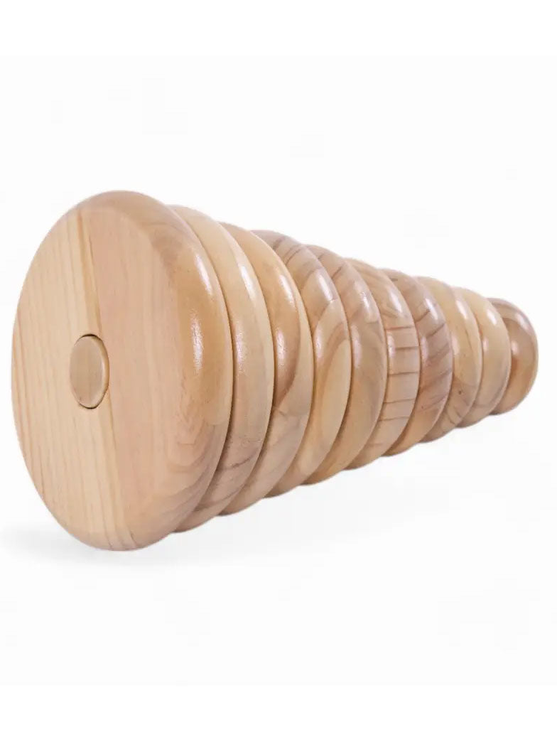 Wooden Ring Stacker Kids Toy With 9 Rings - Alternative Image 3