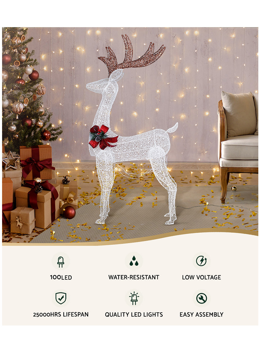 Light Up Reindeer Christmas Decoration 150cm - Information Image 1