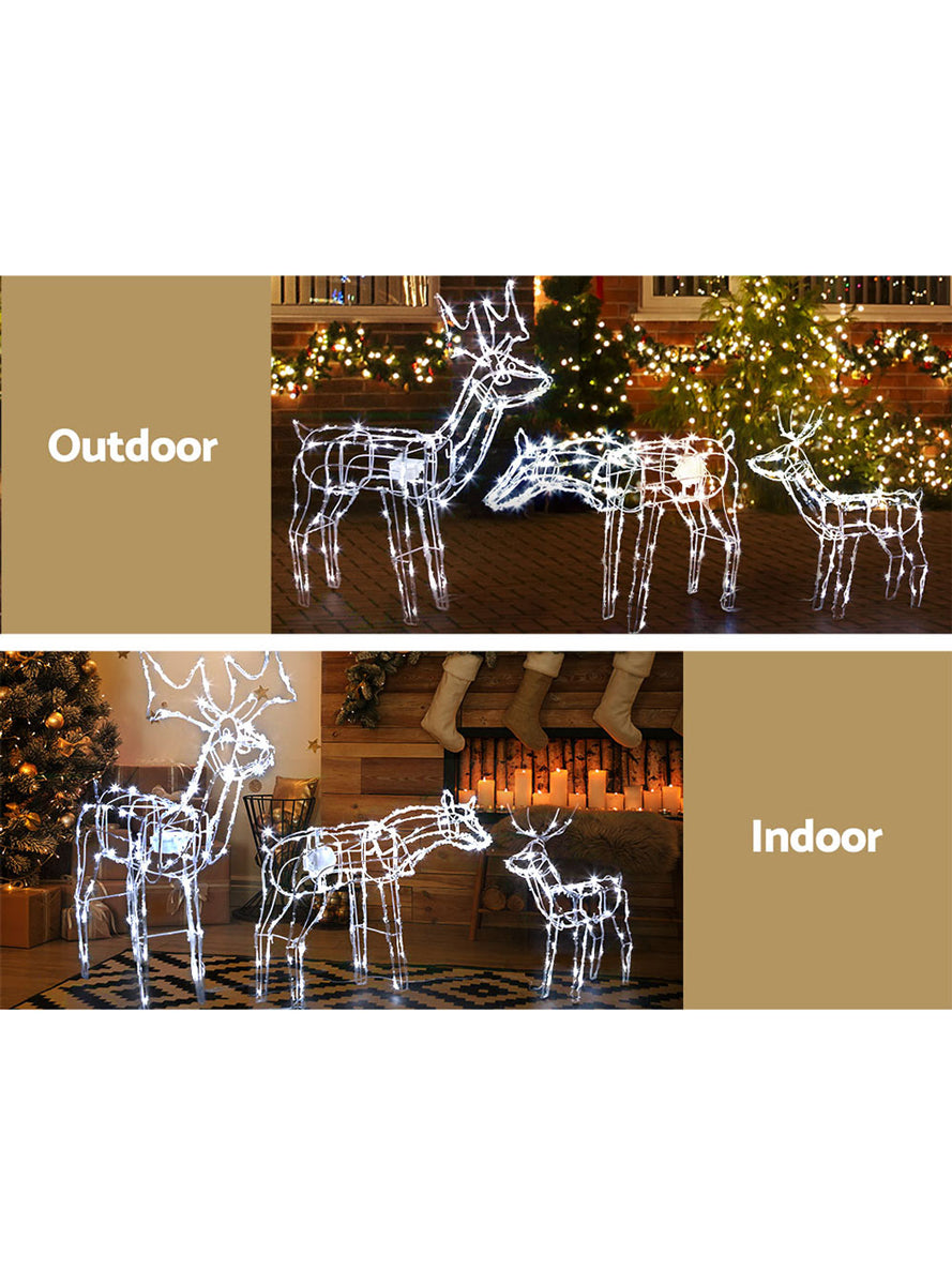 Jingle Jollys 3 Piece Reindeer Rope Light Decoration Set - Info Image 3