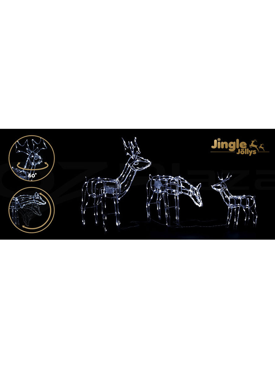 Jingle Jollys 3 Piece Reindeer Rope Light Decoration Set - Alternate Image 1