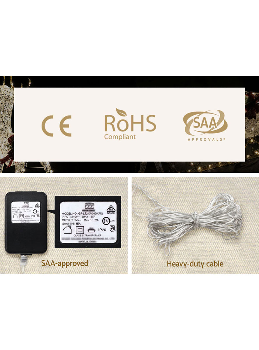 Jingle Jollys 3 Piece Reindeer Rope Light Decoration Set - Info Image 2