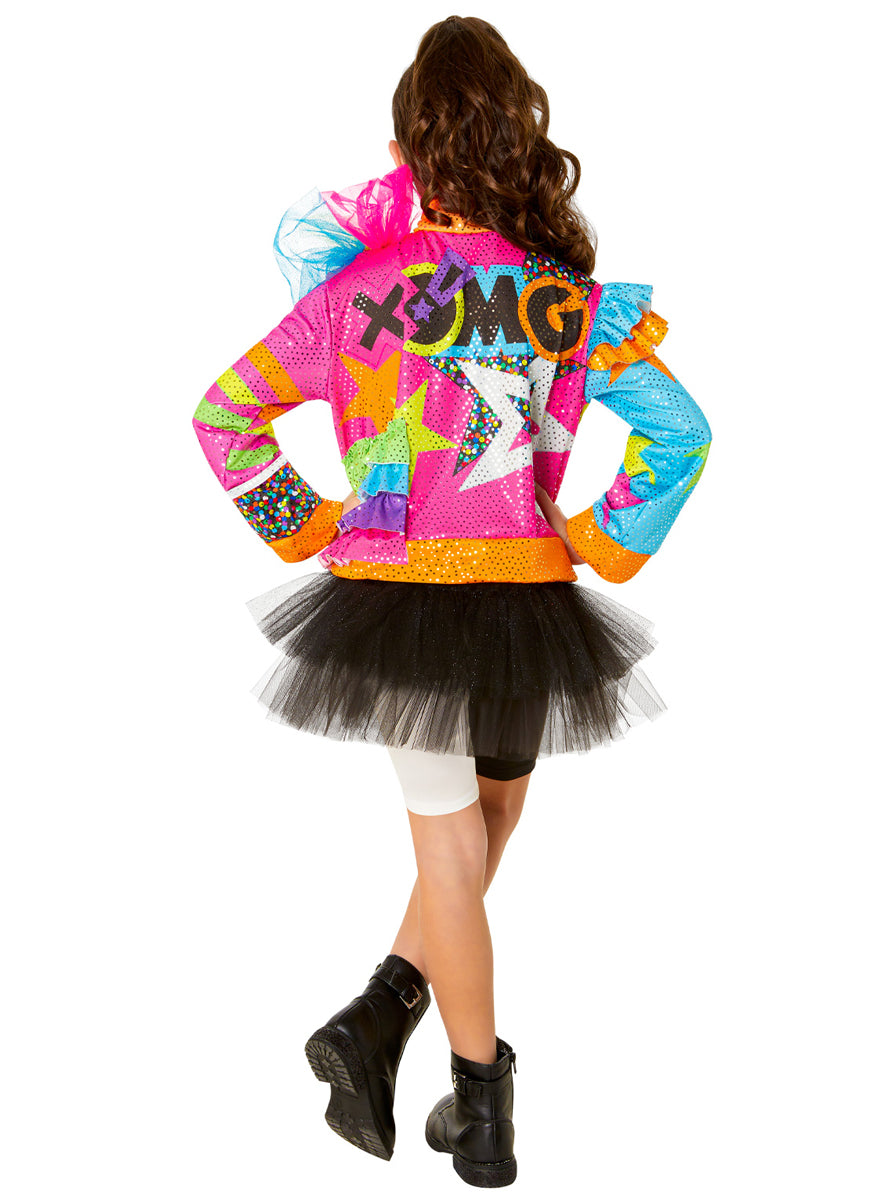 XOMG Colourful Pop Dancer Costume for Girls - Back Image