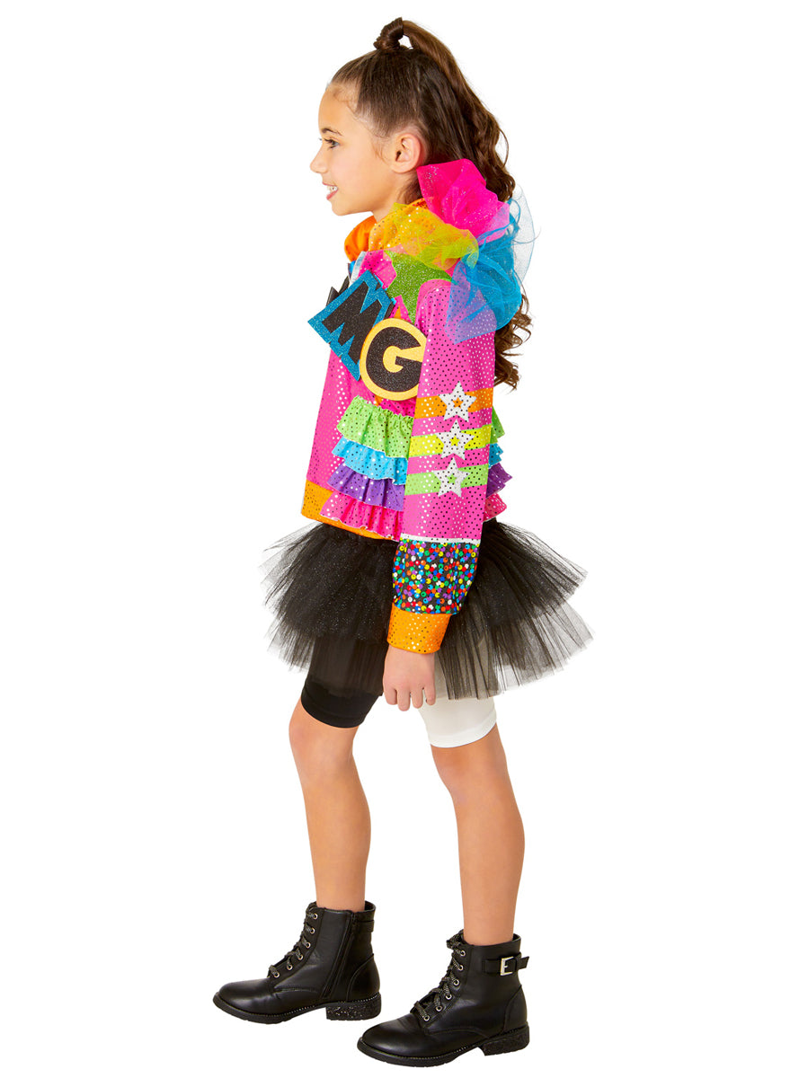 XOMG Girls Colourful Pop Dancer Costume - Side Image