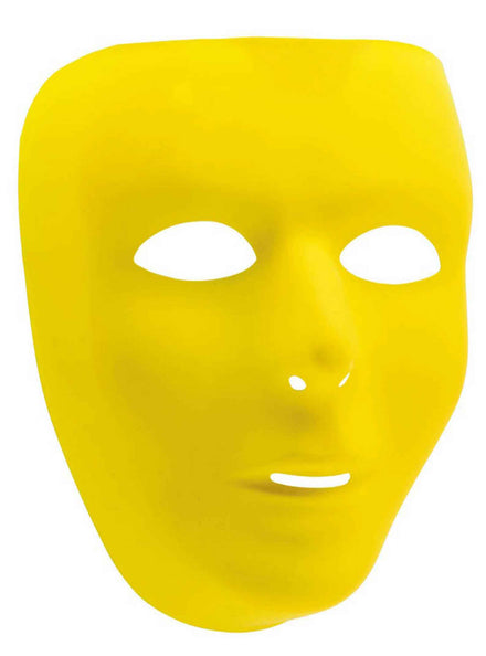 Yellow Blank Face Mask