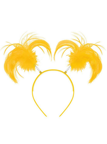 Novelty Yellow Ponytail Headbopper Headband