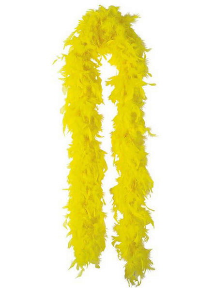 Yellow Fluffy Feather Boa Accessory
