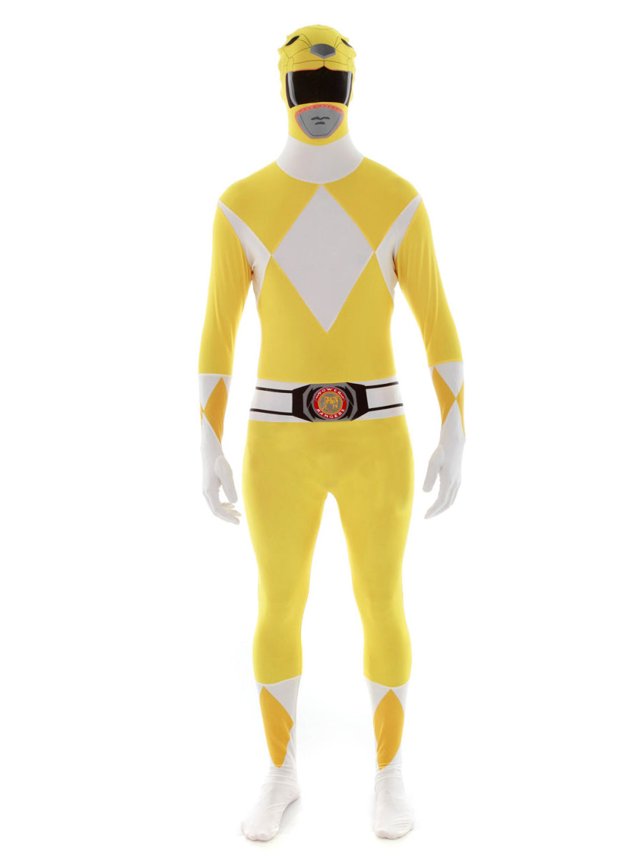 Yellow Power Ranger Mens Plus Size Morphsuit - Main Image