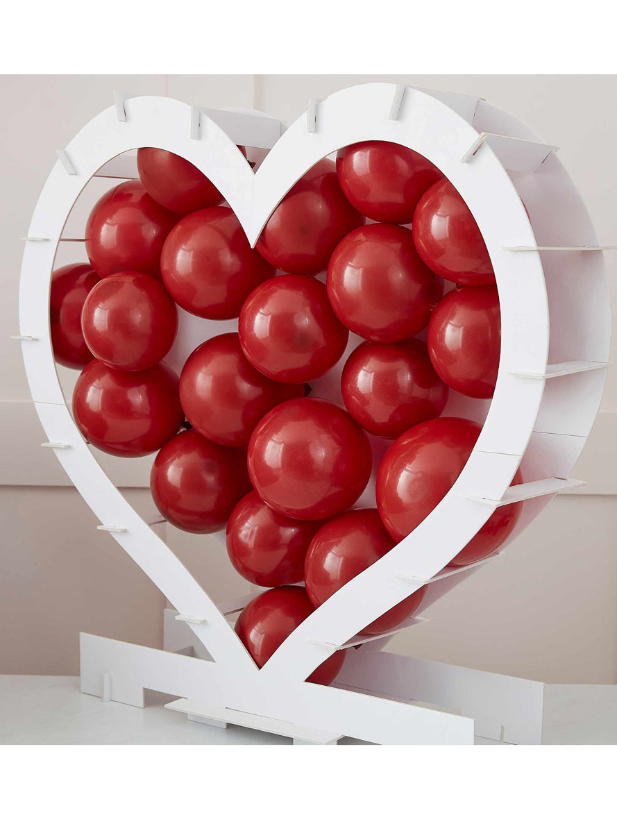 You And Me 60cm Heart Shaped Balloon Mosaic Stand - Main Image