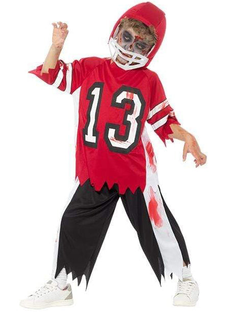 Zombie Boys American Football Player Halloween Costume - Alternate Image