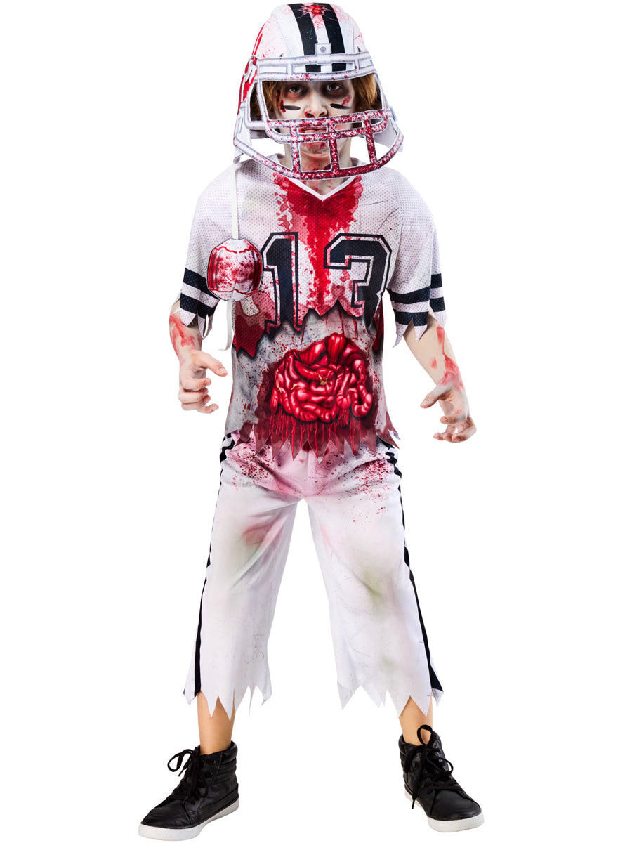 American Football Player Zombie Boys Halloween Costume - Main Image