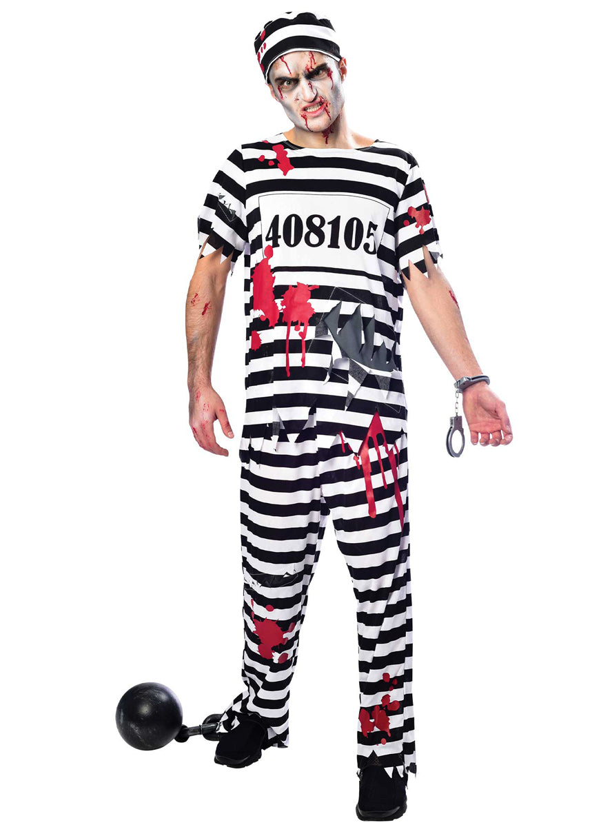 Main Image of Dead Zombie Convict Mens Halloween Costume