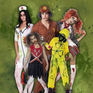 Image of people in zombie costumes