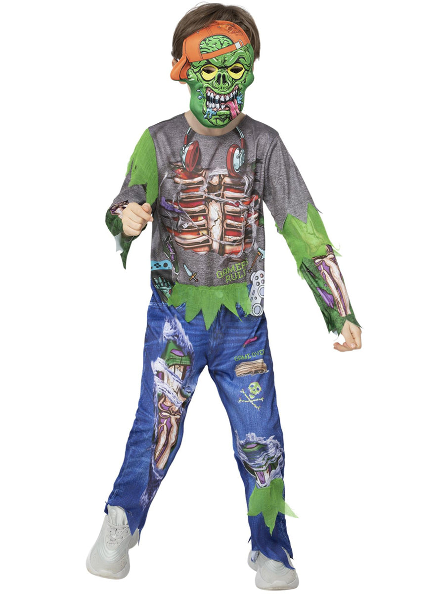 Boys Zombie Gamer Costume Boys Halloween Costume boys-zombie-gamer-costume-boys-halloween-costume