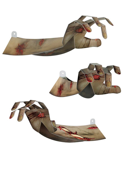 Halloween 3D Zombie Hand Cut Outs - Main Image