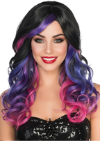 Black Pink and Pink Wig - Wigs Australia - Main IMage
