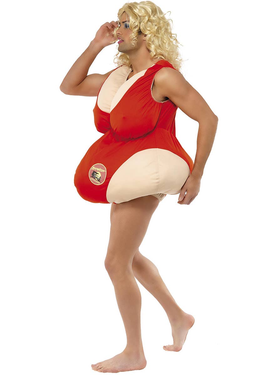Image of Hilarious Adult's Licensed Baywatch Fancy Dress Costume - Side View