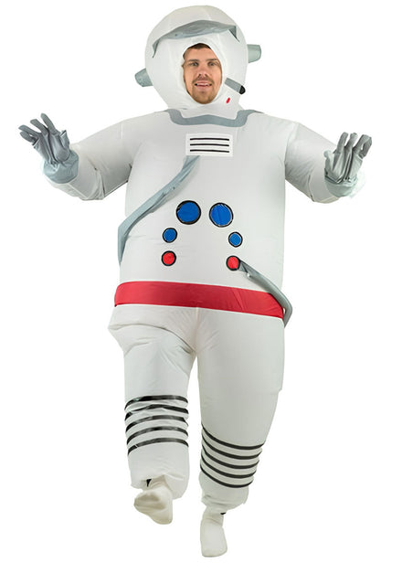 Adults Inflatable Spaceman Dress Up Costume Front Image