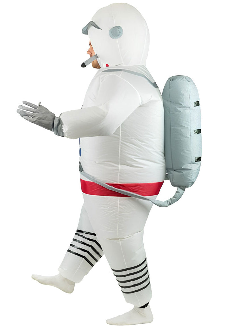Adults Inflatable Spaceman Dress Up Costume Side Image