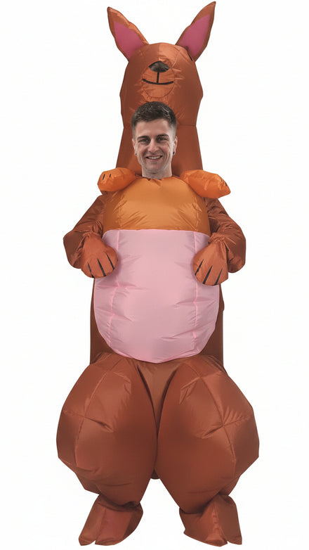 Adults Kangaroo with Joey In Pouch Costume