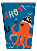 Image of Ahoy Pirate 8 Pack Paper Party Cups