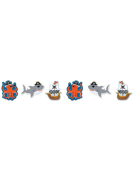 Image of Ahoy Pirate Paper Bunting Decoration