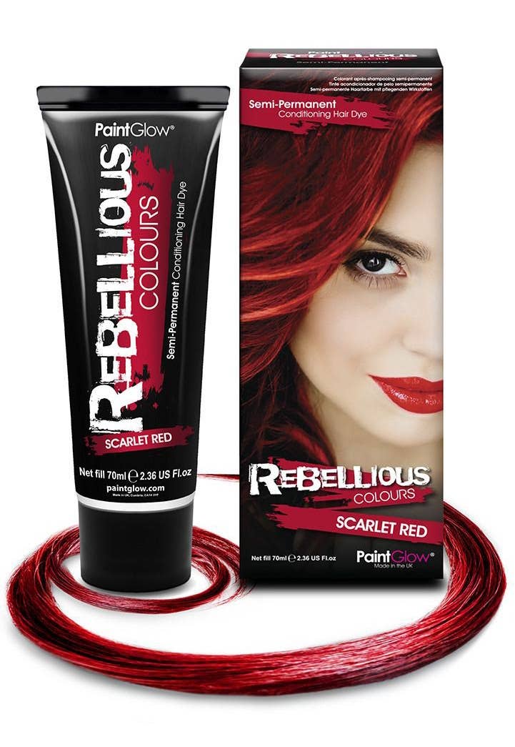 70ml Semi Permanent Conditioning Scarlet Red Special Effects Hair Dye