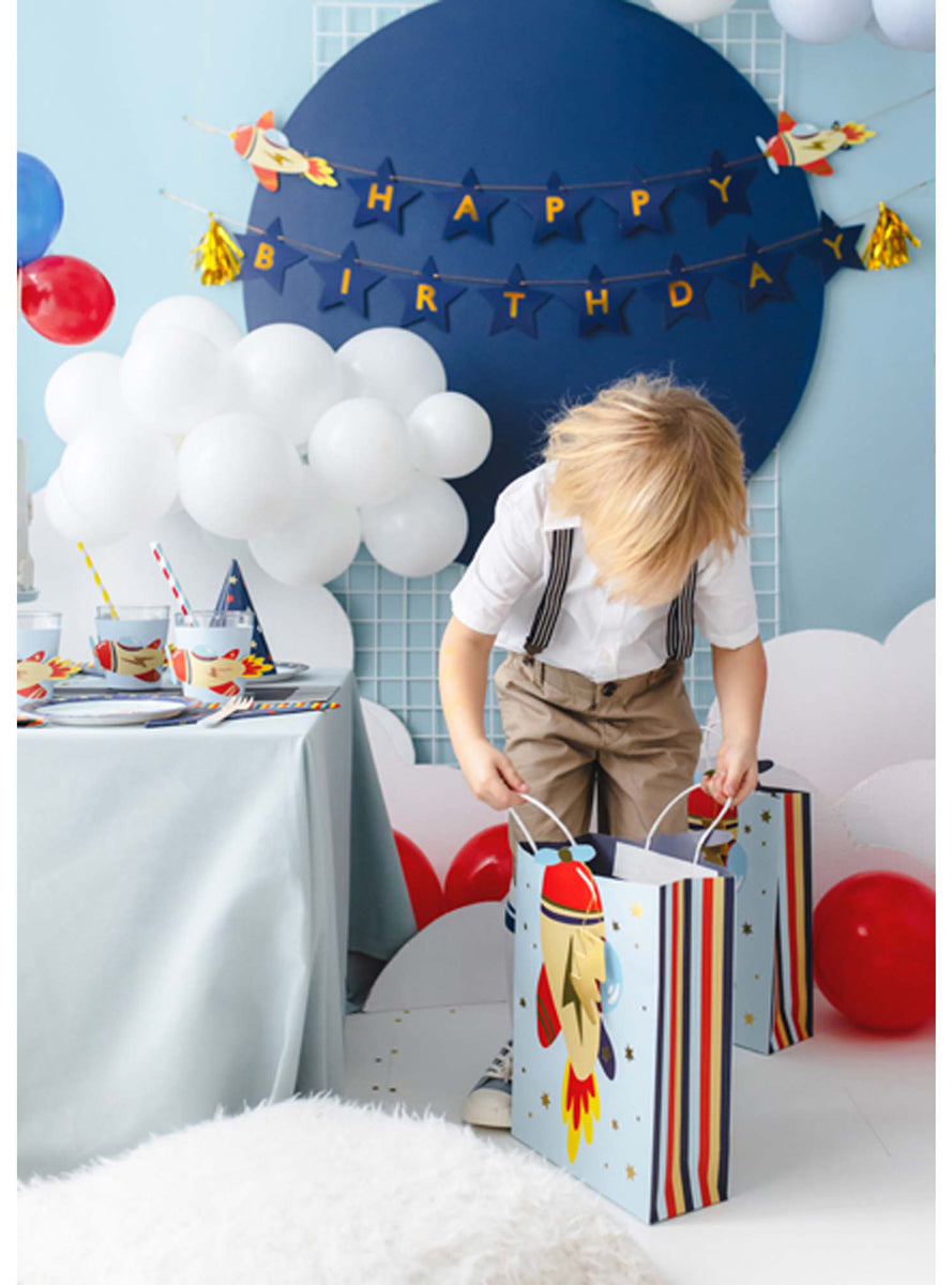 Airplane Party 35cm Gift Bag — Lifestyle Image 2
