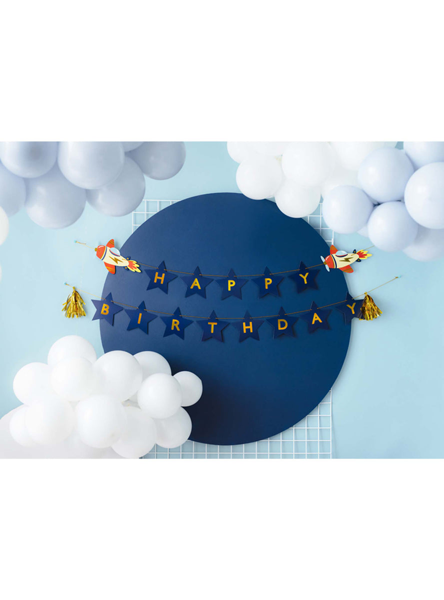 Airplane Stars 3m Long Happy Birthday Star Banner — Lifestyle Image 1