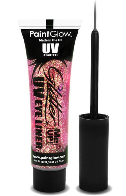 Champagne Pink UV Reactive Blacklight Glitter Eyeliner Main Image
