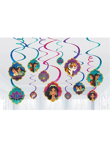 Aladdin Hanging Spirals 12 Pack - Main Image