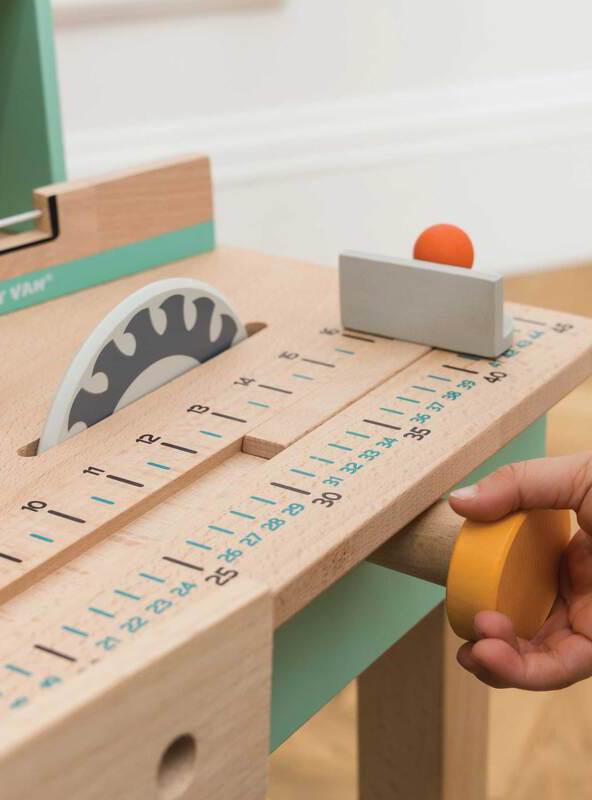 Alexs Toy Work Bench Childrens Wooden Play Set - Close Image 9