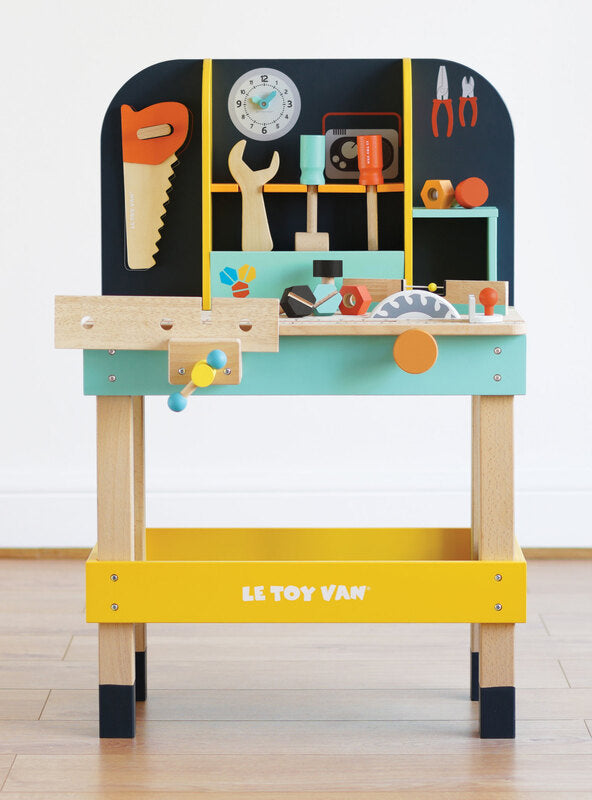 Alexs Toy Work Bench Childrens Wooden Play Set - Lifestyle Image 1