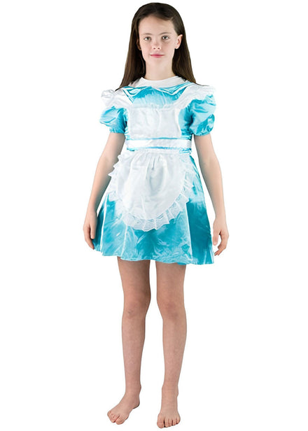 Girls Alice In Wonderland Fairytale Costume Front Image