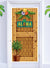 Image of Hawaiian Aloha Bamboo Look Door Cover Decoration