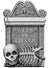 Rest In Pieces Grey Foam Graveyard Tombstone Halloween Prop