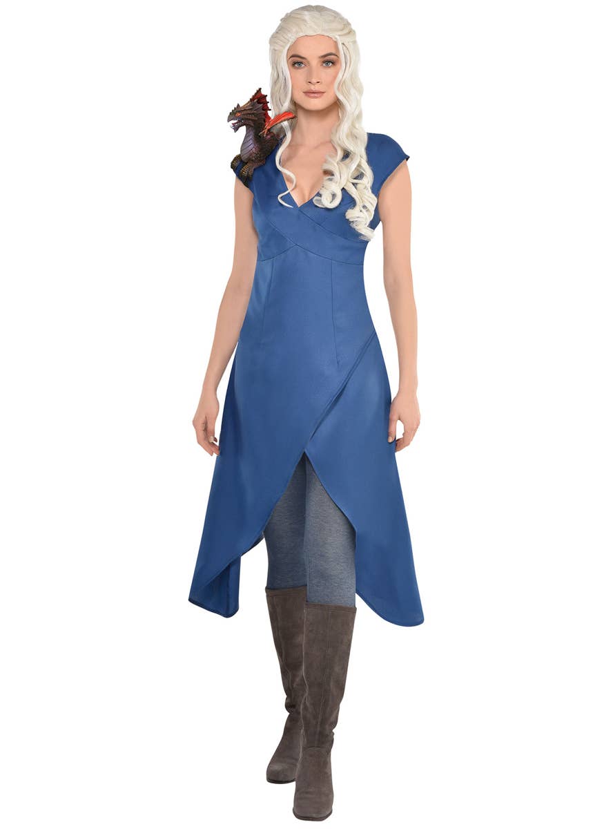 Womens Blue Daenerys Targaryen Costume Dress Womens Blue Daenerys Targaryen Costume Dress
