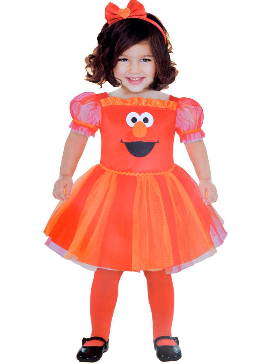 Toddler Girl's Seasame Street Elmo Costume