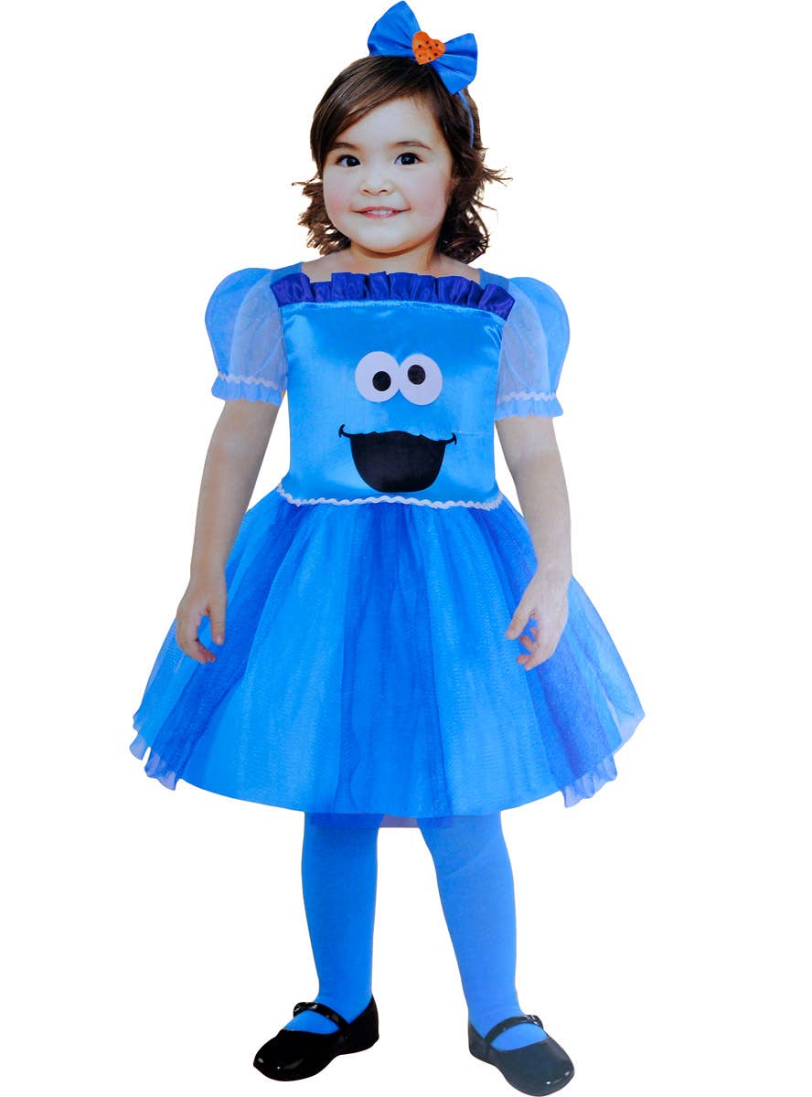Toddler Girl's Cookie Monster Seasame Street Costume