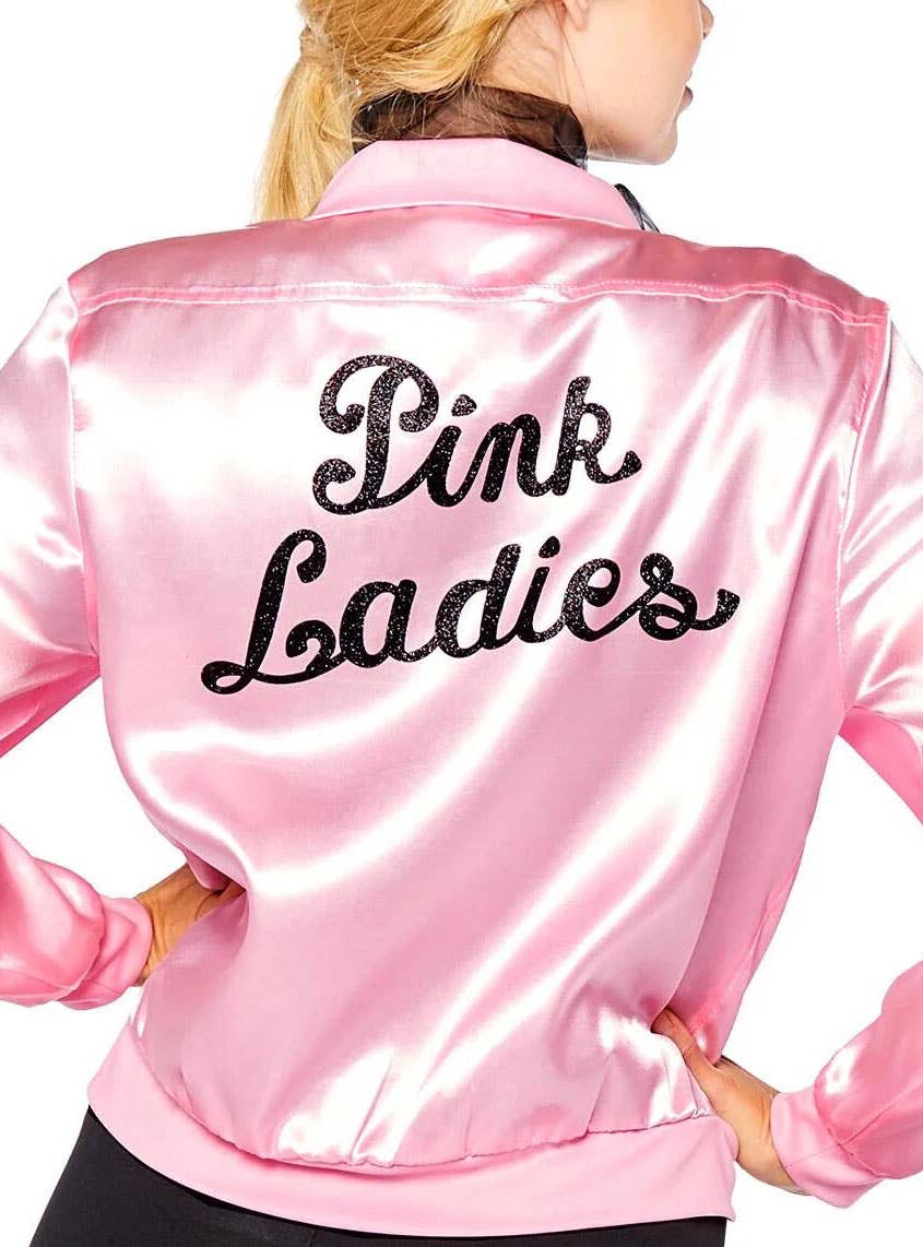 Pink satin ladies grease clearance