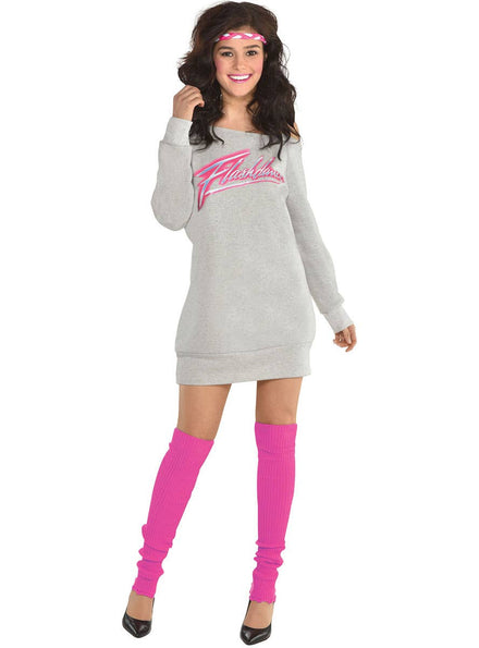 80's Grey Flashdance Costume for Women