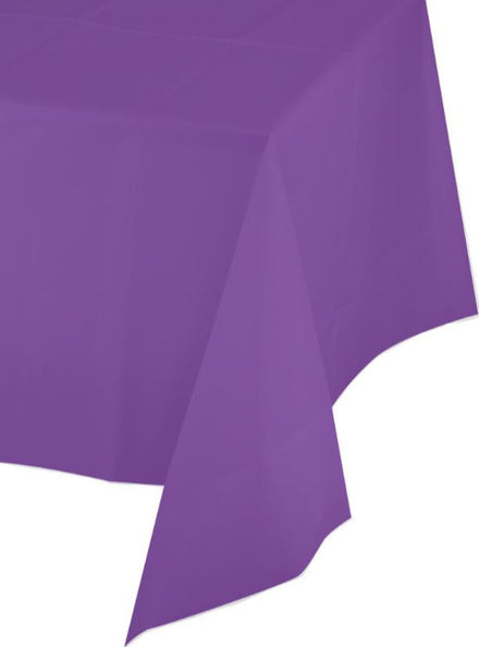 Amethyst Purple 274cm Plastic Table Cover - Main Image