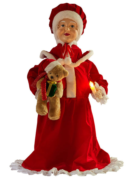 Animated Mrs Claus Christmas Decoration 110cm - Main Image