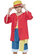 Image of Anime Pirate Boy's One Piece Inspired Luffy Costume