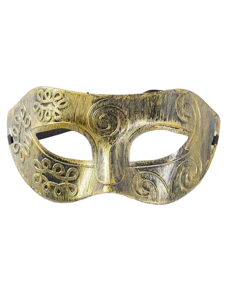 Antique Gold Adults Venetian Masquerade Mask - Main Image
